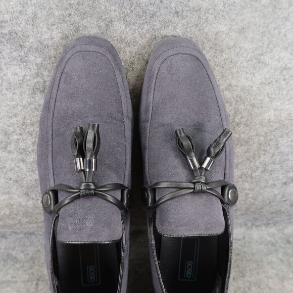 Asos Shoes Men 8 Tassel Loafer Slip On Classic Fashion Casual Slipper Blue Black - Picture 7 of 13